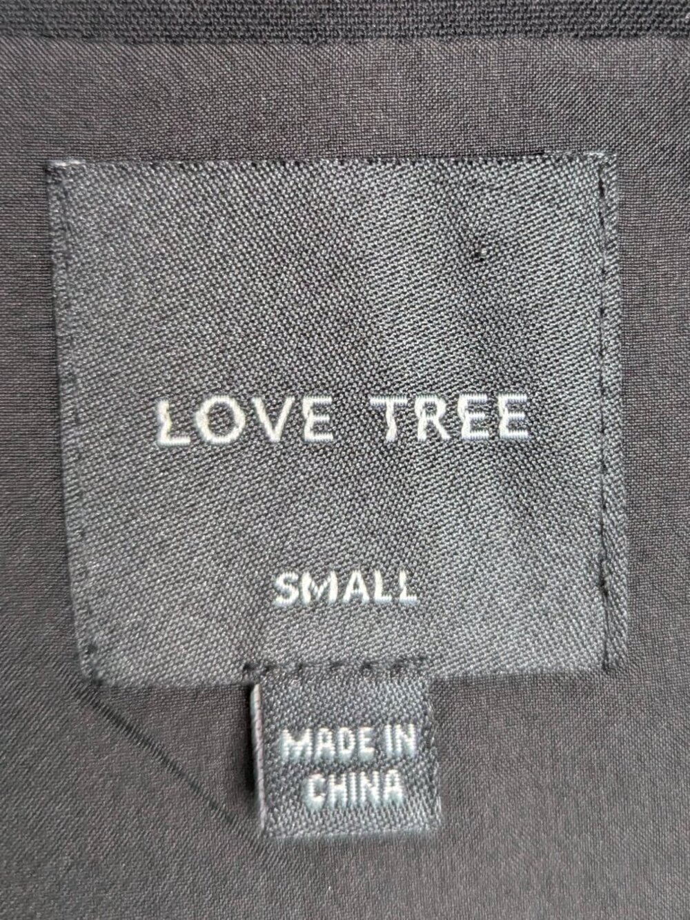 Love Tree fitted black vest Small - Picture 4 of 8